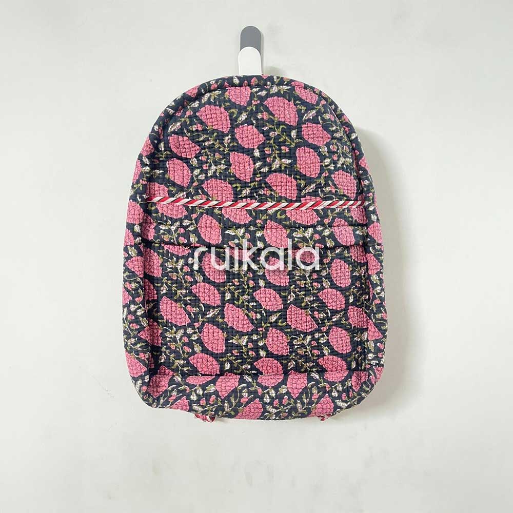 Dusky Blossom Quilted Backpack