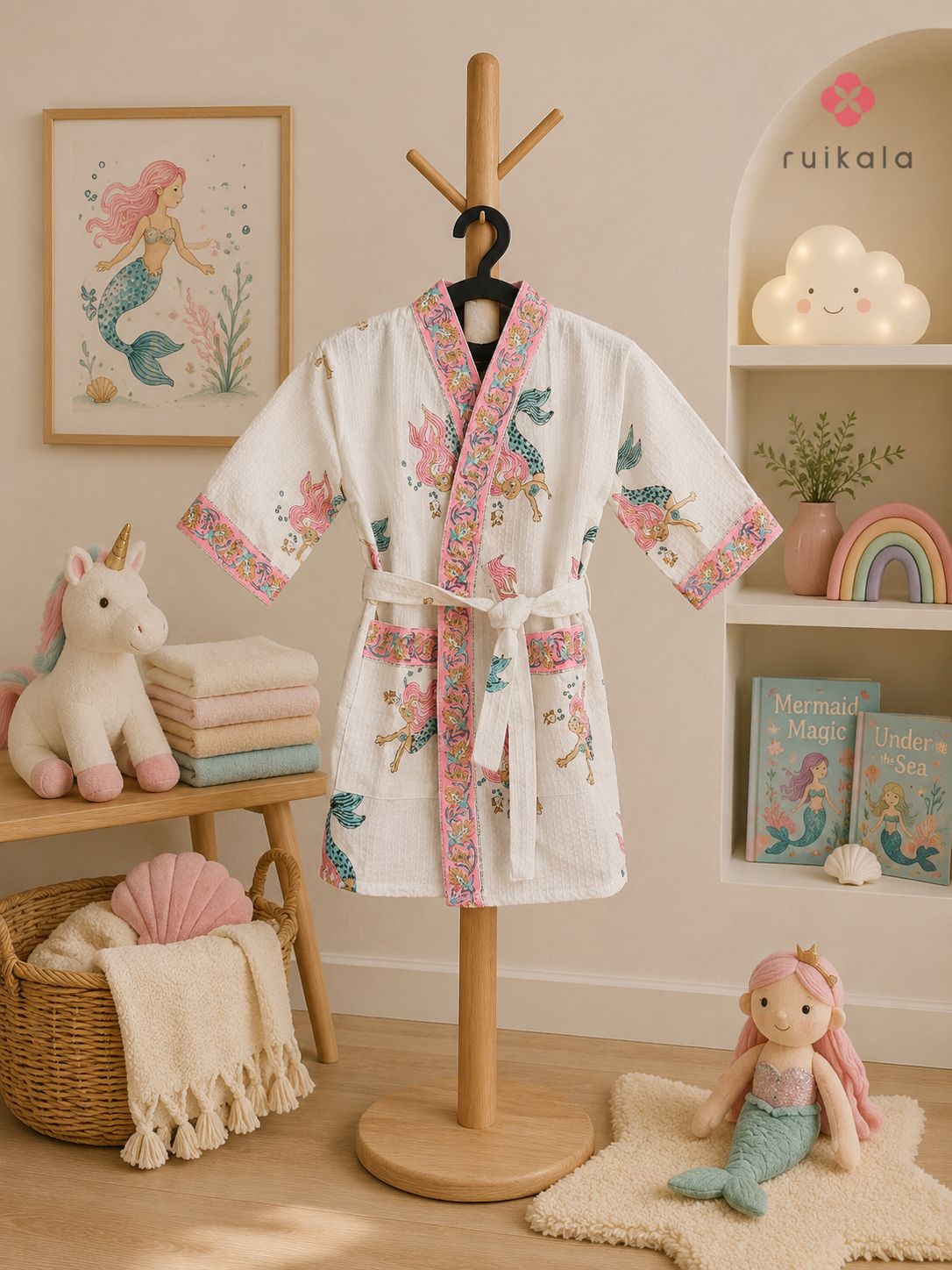 Mermaid Magic Kid's Bathrobe