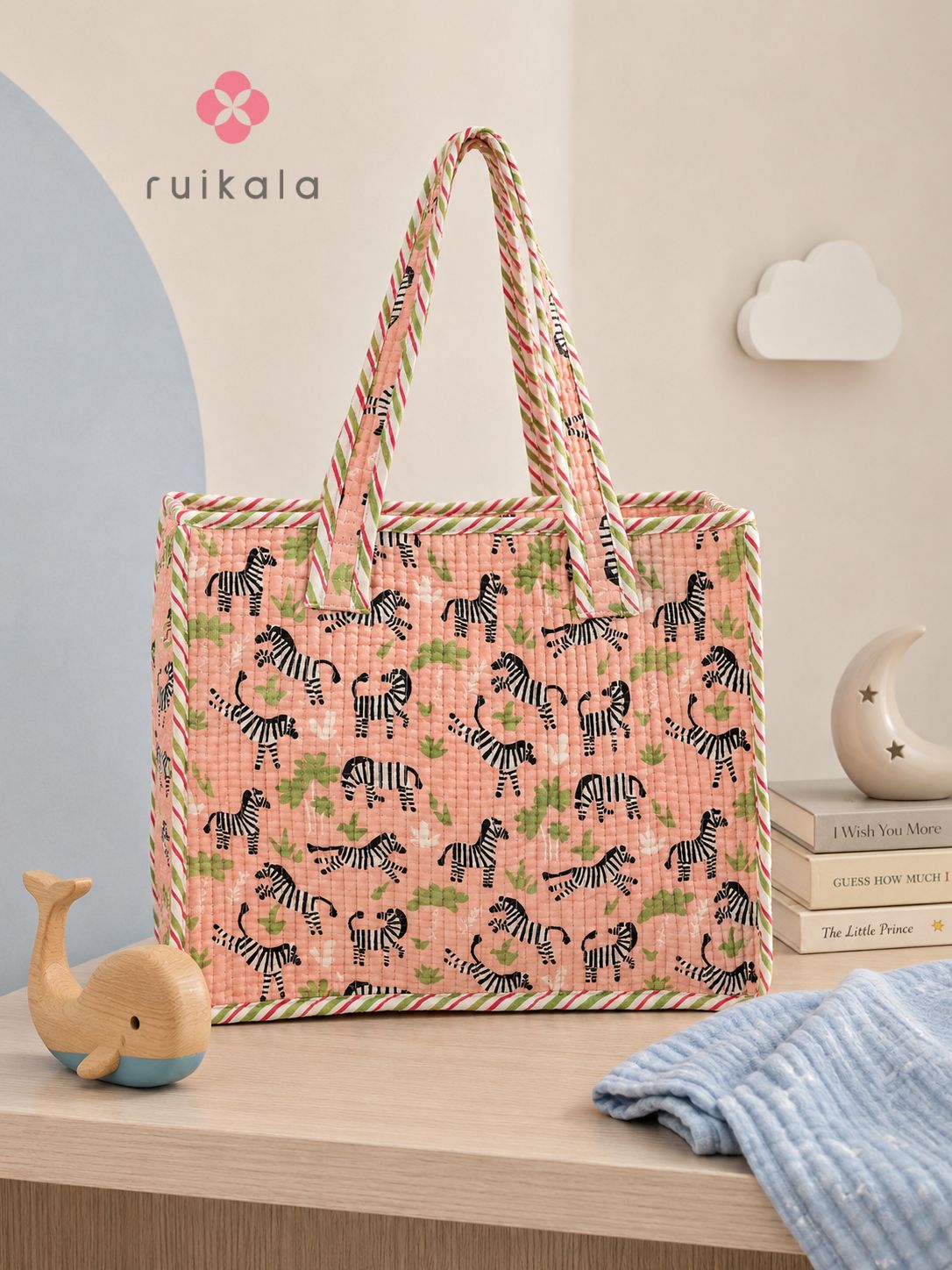 Zebra Trails Kid's Mini Tote Bag