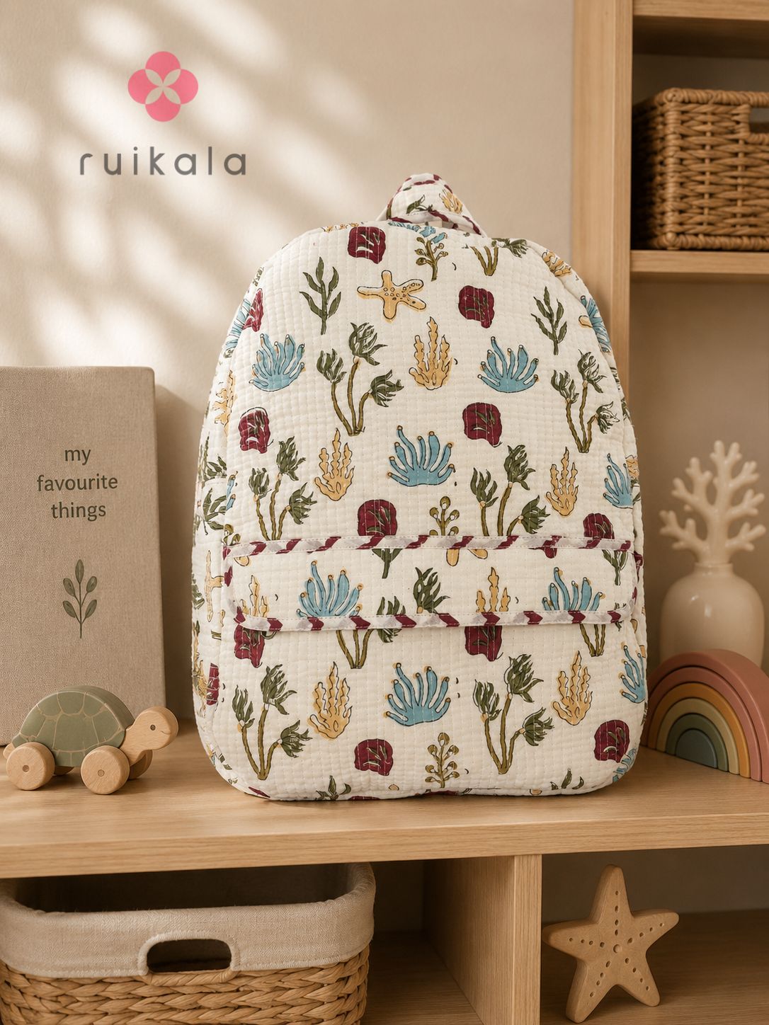 Ocean Garden Kid's Quilted Backpack