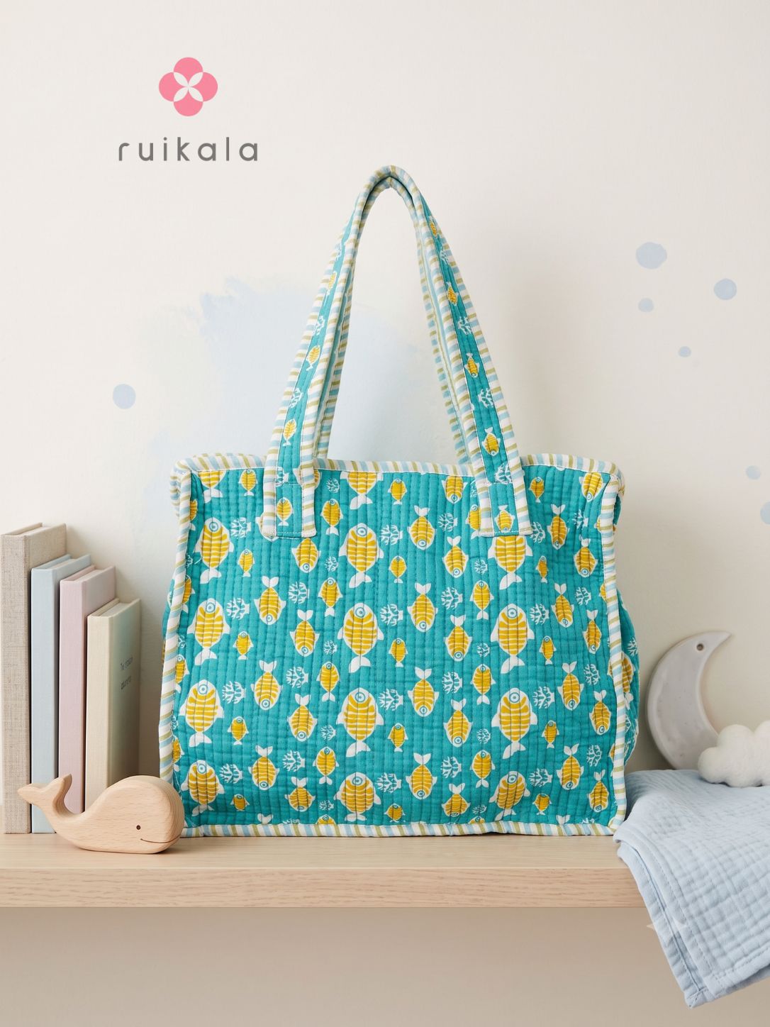 The Little Swimmers Teal Kid's Mini Tote Bag