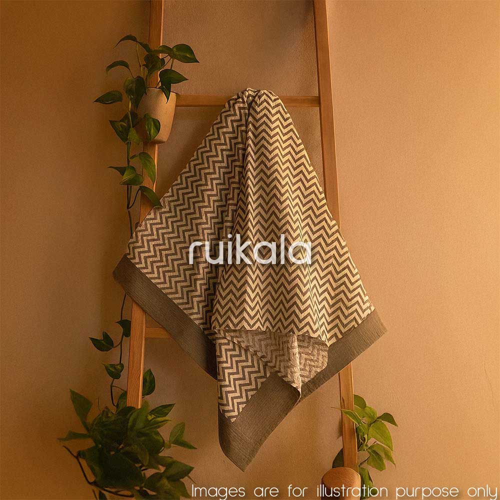 Grey Chevron Bath Towel