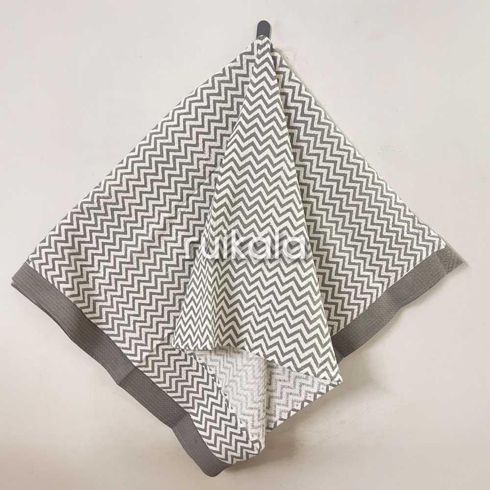 Grey Chevron Bath Towel