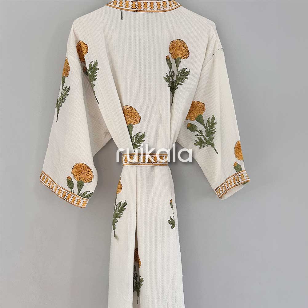 Mustard Marigold Bathrobe