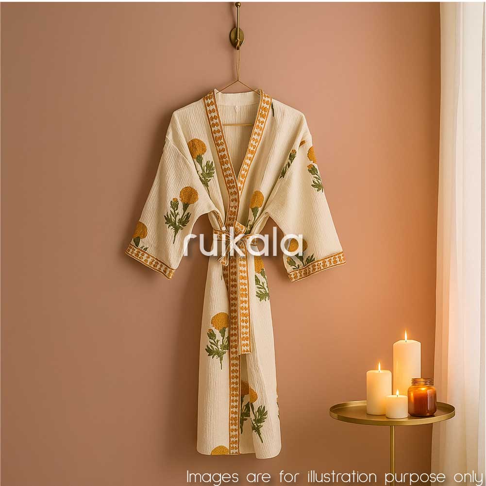 Mustard Marigold Bathrobe