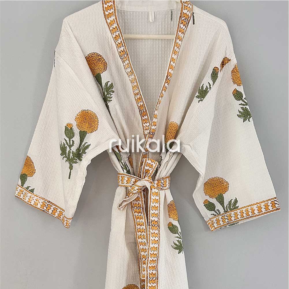 Mustard Marigold Bathrobe