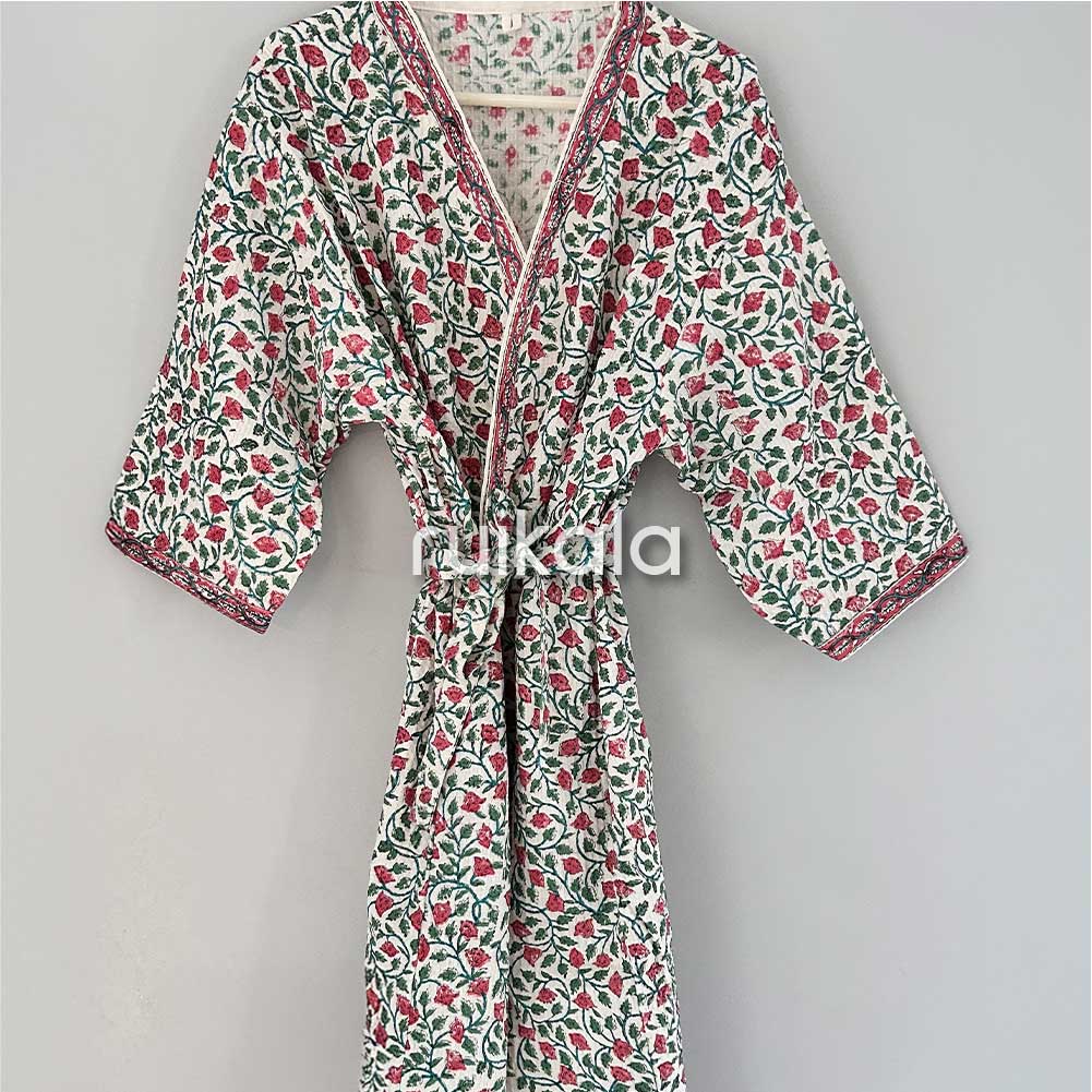 Floral Vine Bathrobe