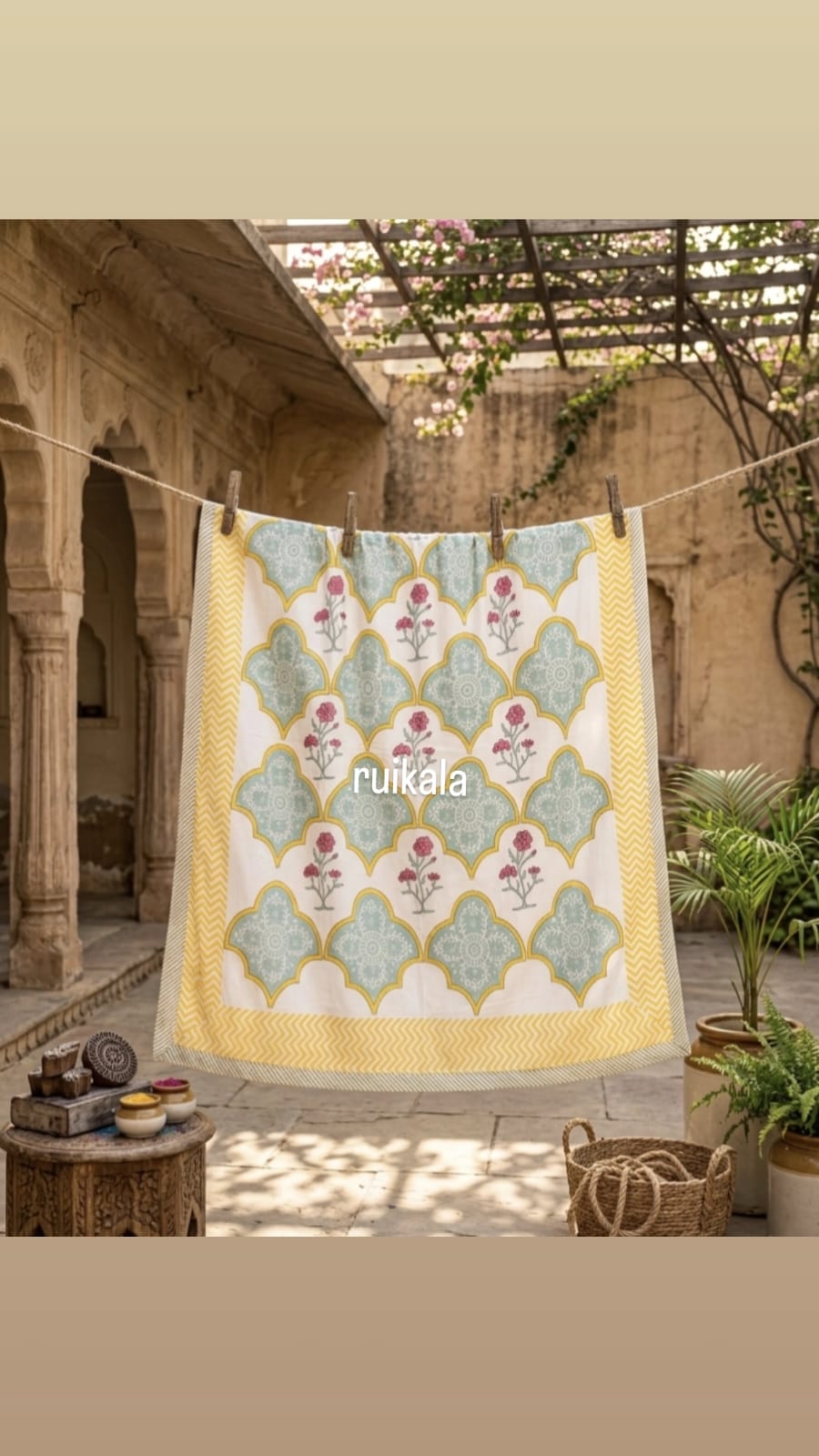 Teal and Magenta Dohar