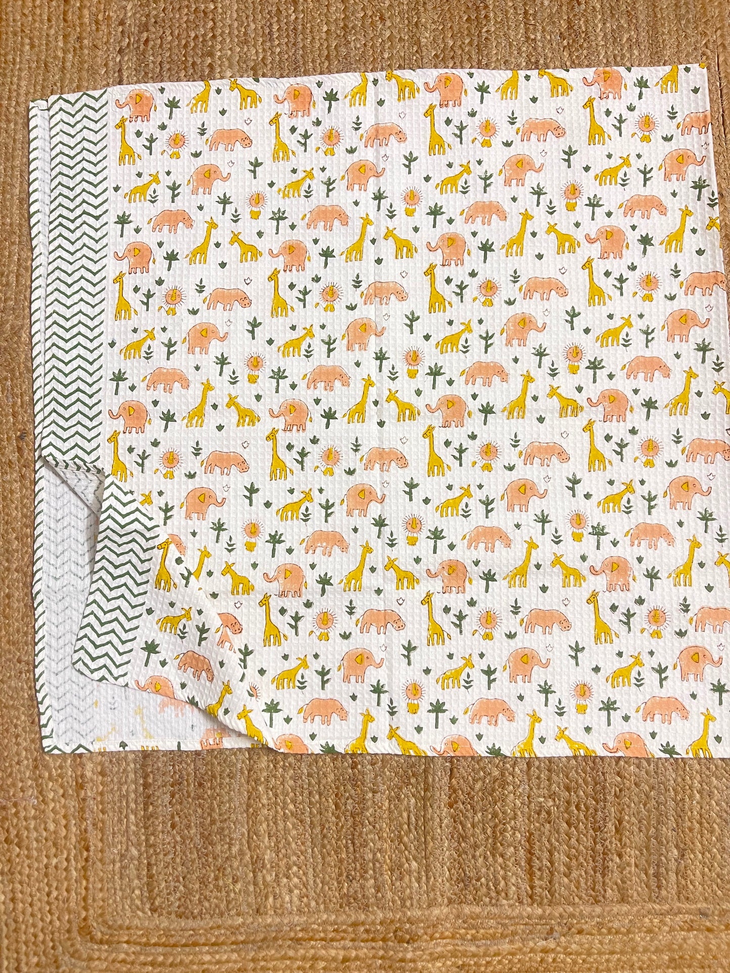 Pastel Safari Friends Kid's Bath Towel