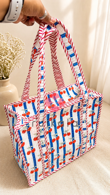 Cherry Bloom Tote Set