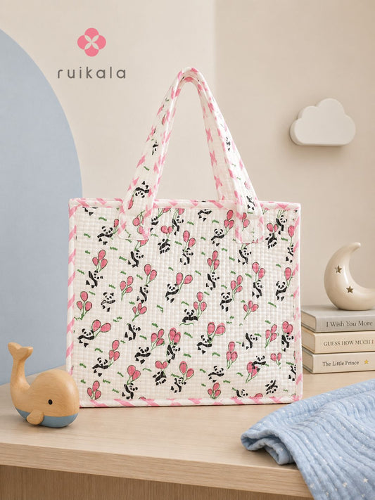 Panda Parade Kid's Mini Tote Bag
