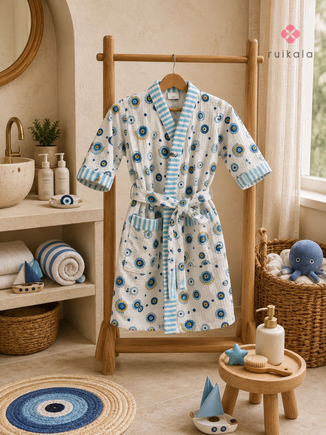 Evil Eye Kid's Bathrobe