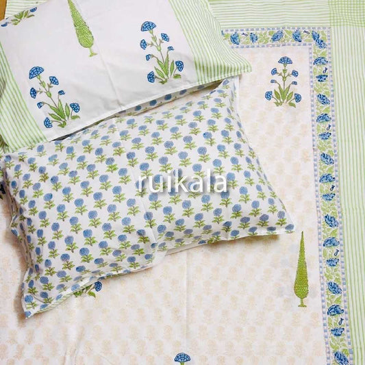 Botanic Blue Bedsheet
