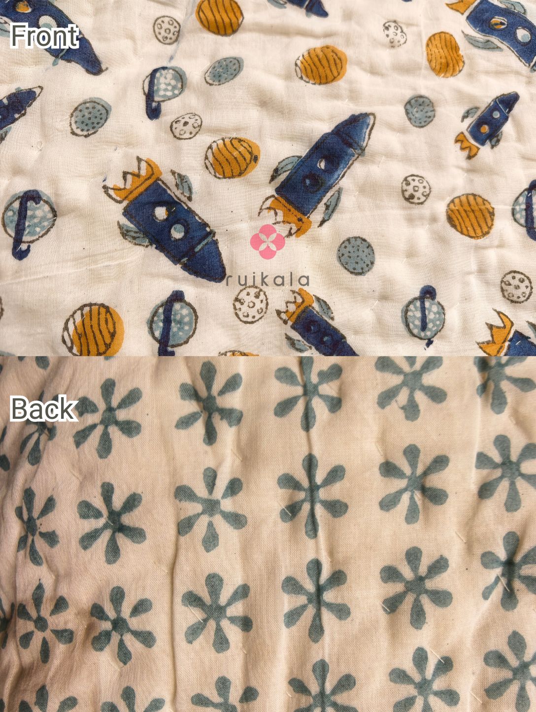Space Rocket Kids Quilt