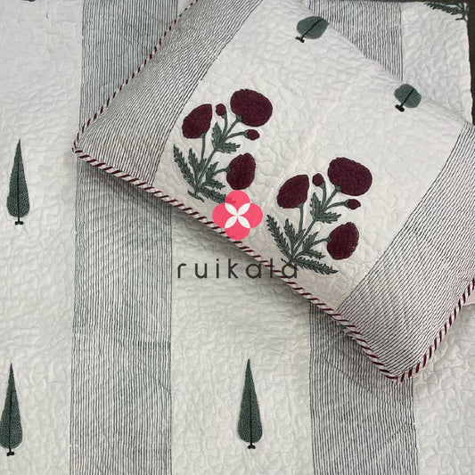 Quilted Bedcover - Pattern 12