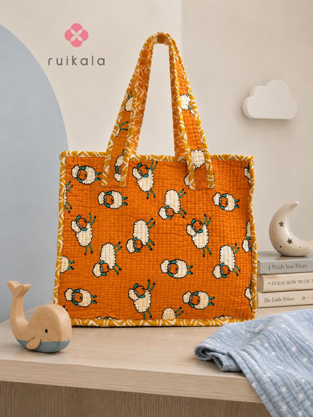 Sunny Sheep Kid's Mini Tote Bag