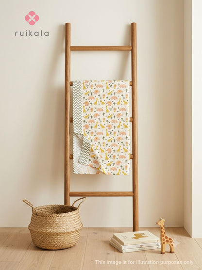Pastel Safari Friends Kid's Bath Towel