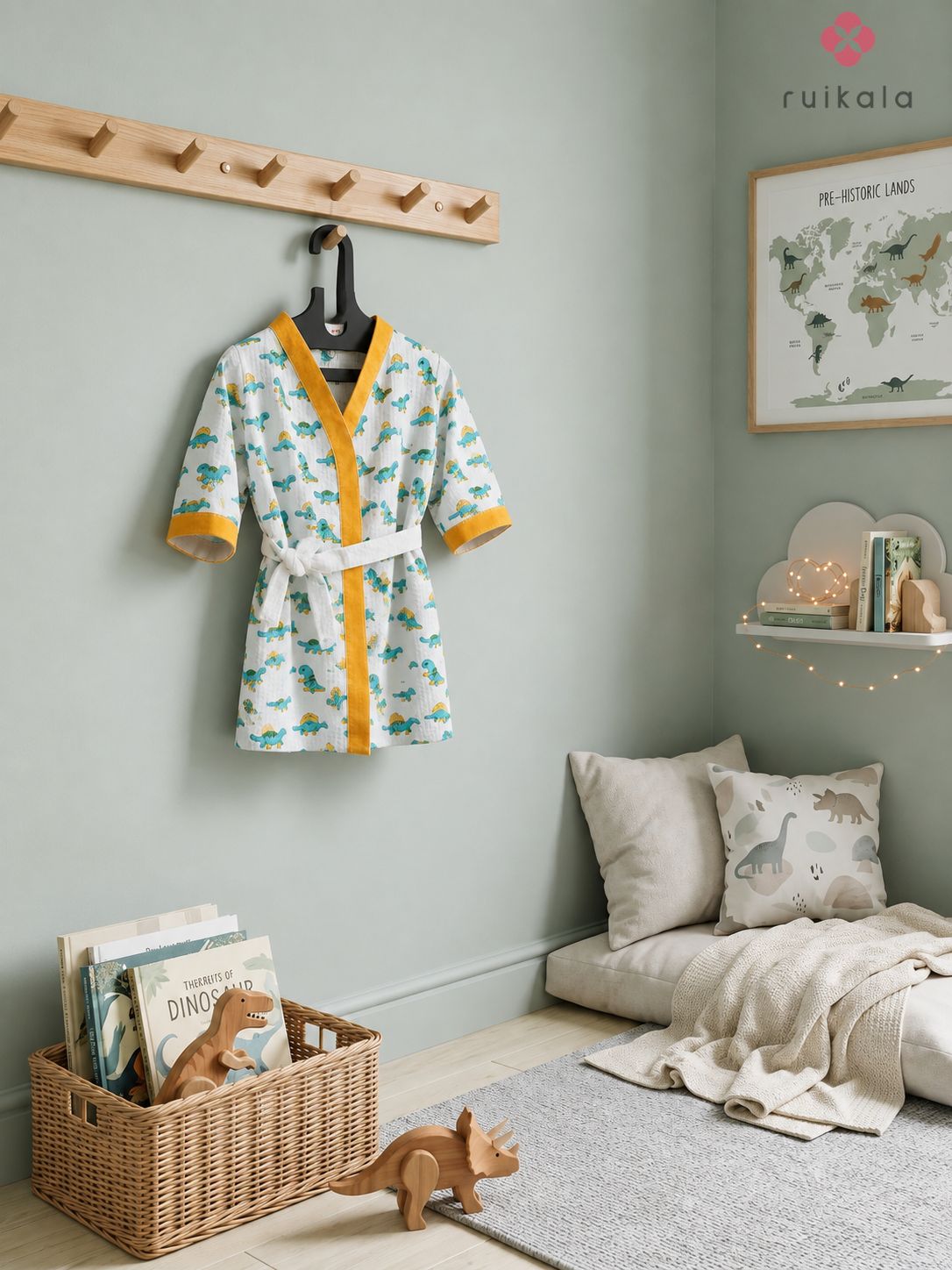 Dino Wonderland Kid's Bathrobe