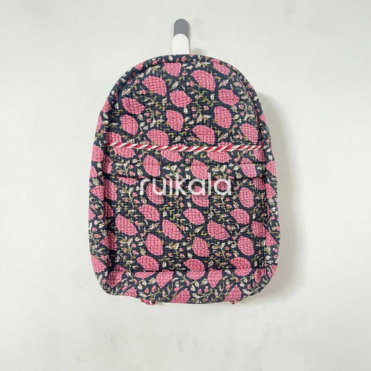 Dusky Blossom Quilted Backpack