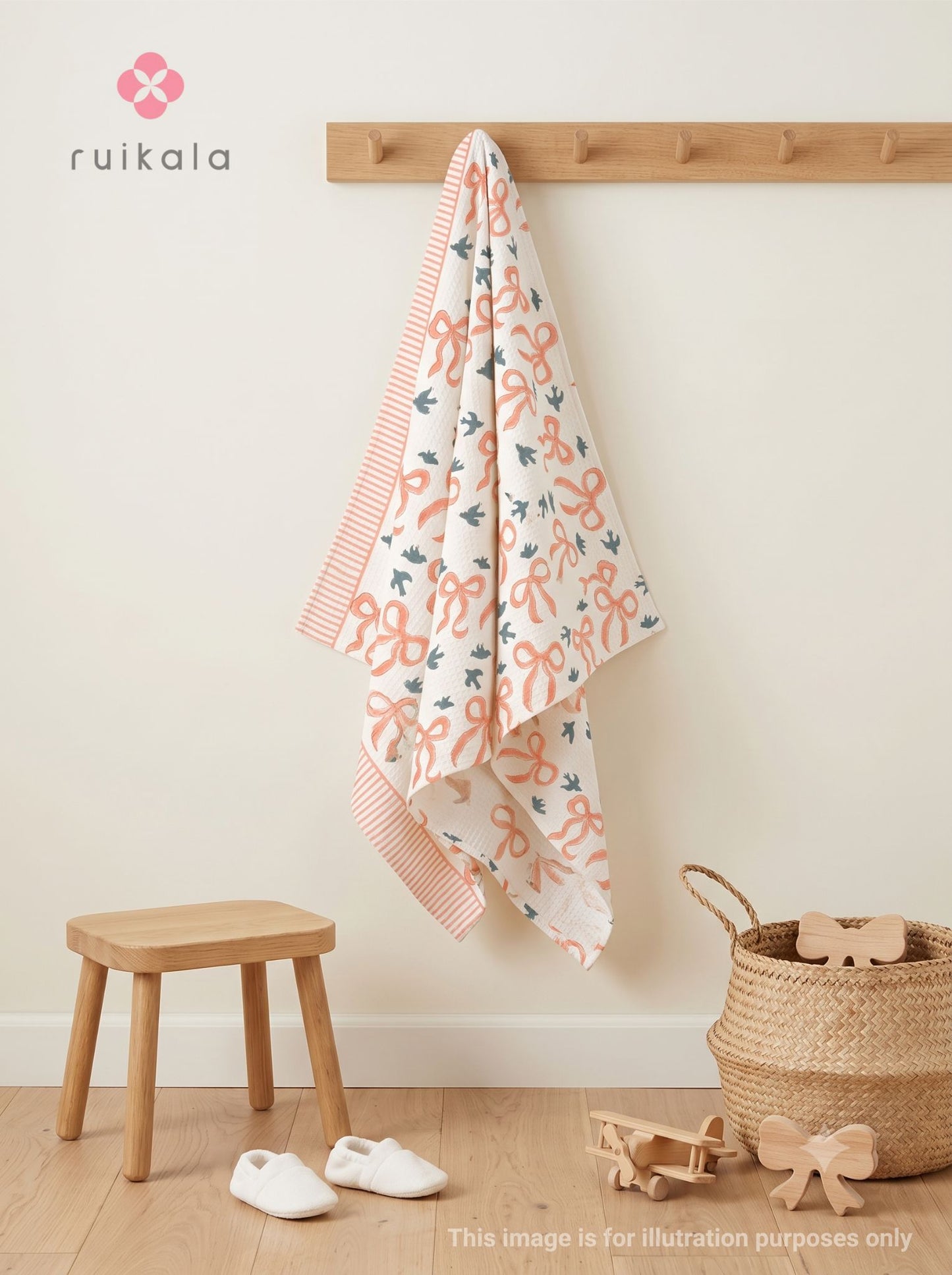 Pretty Bows Kid's Bath Towel