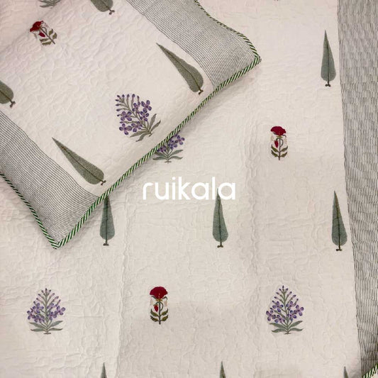 Lavendar Breeze Quilted Bedcover