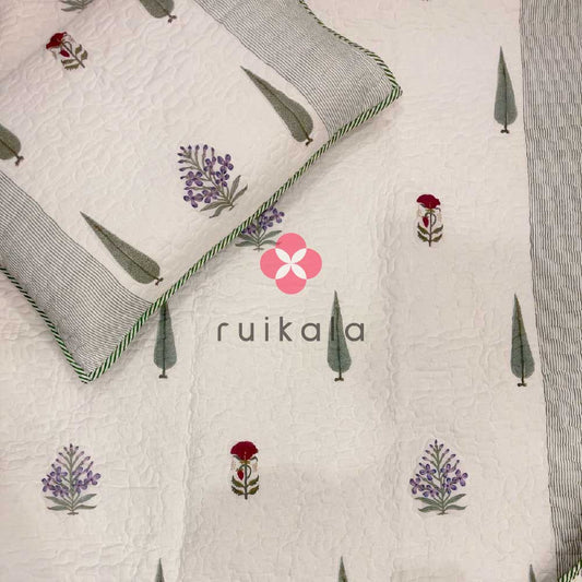 Quilted Bedcover - Pattern 1