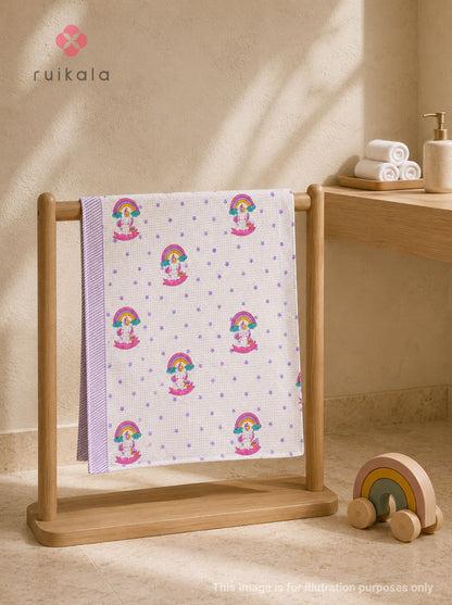 Purple Dreamy Unicorn Kid's Bath Towel