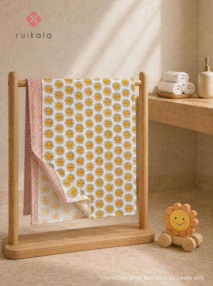 Sunny Smiles Kid's Bath Towel