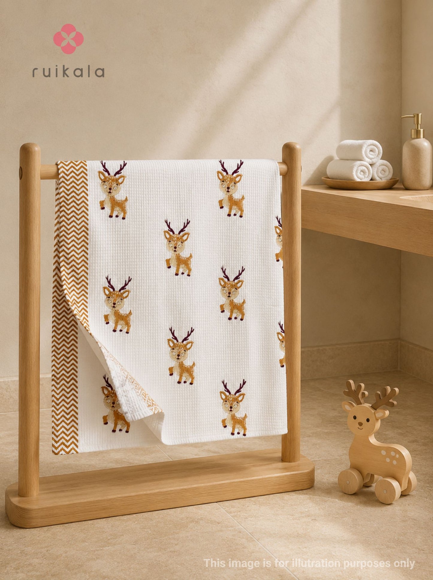 Little Fawn Kid's Bath Towel
