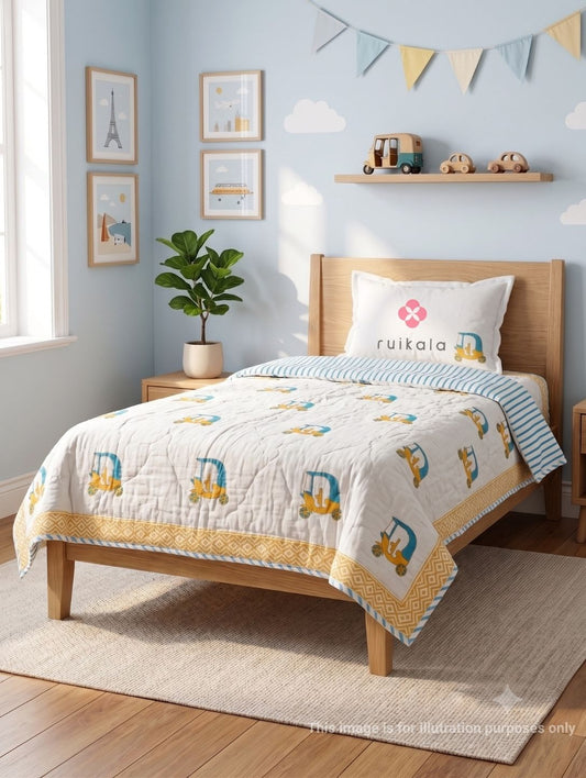 Auto Rickshaw Kids Quilt