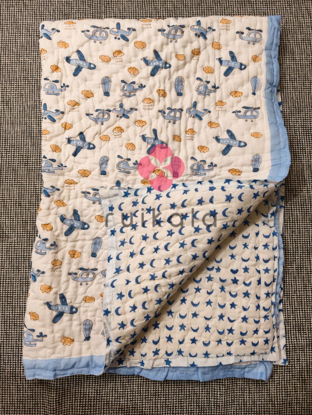 Airplanes & Helicopters Kids Quilt