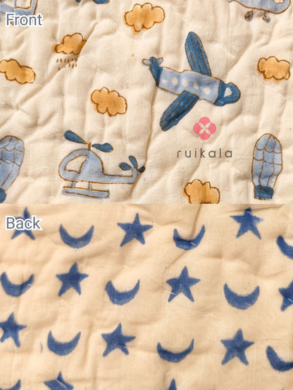 Airplanes & Helicopters Kids Quilt