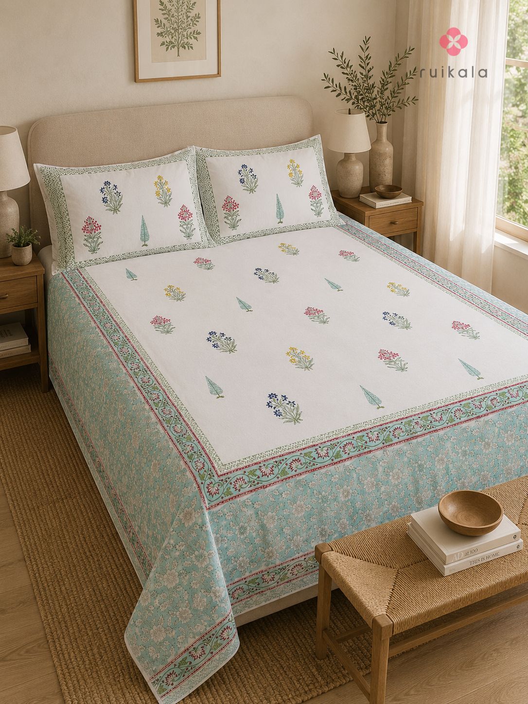 Pastel Botanical Bedsheet