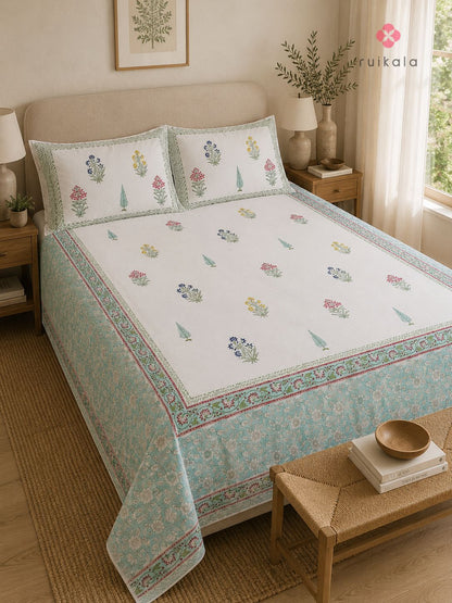 Pastel Botanical Bedsheet