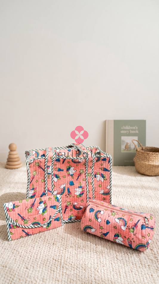 Unicorn Dreams Tote Set