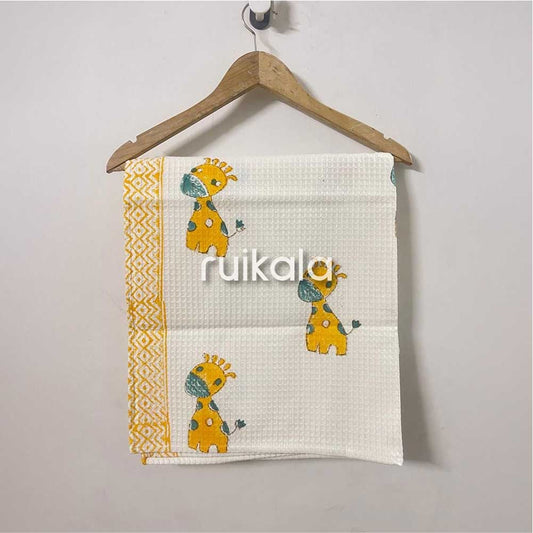 Sunny Giraffe Kid's Bath Towel