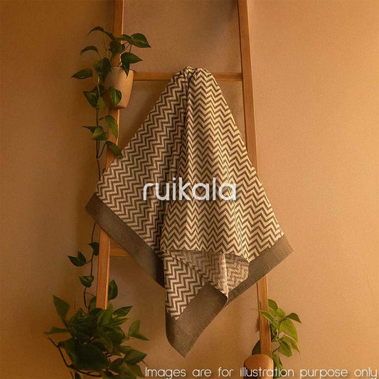 Grey Chevron Bath Towel