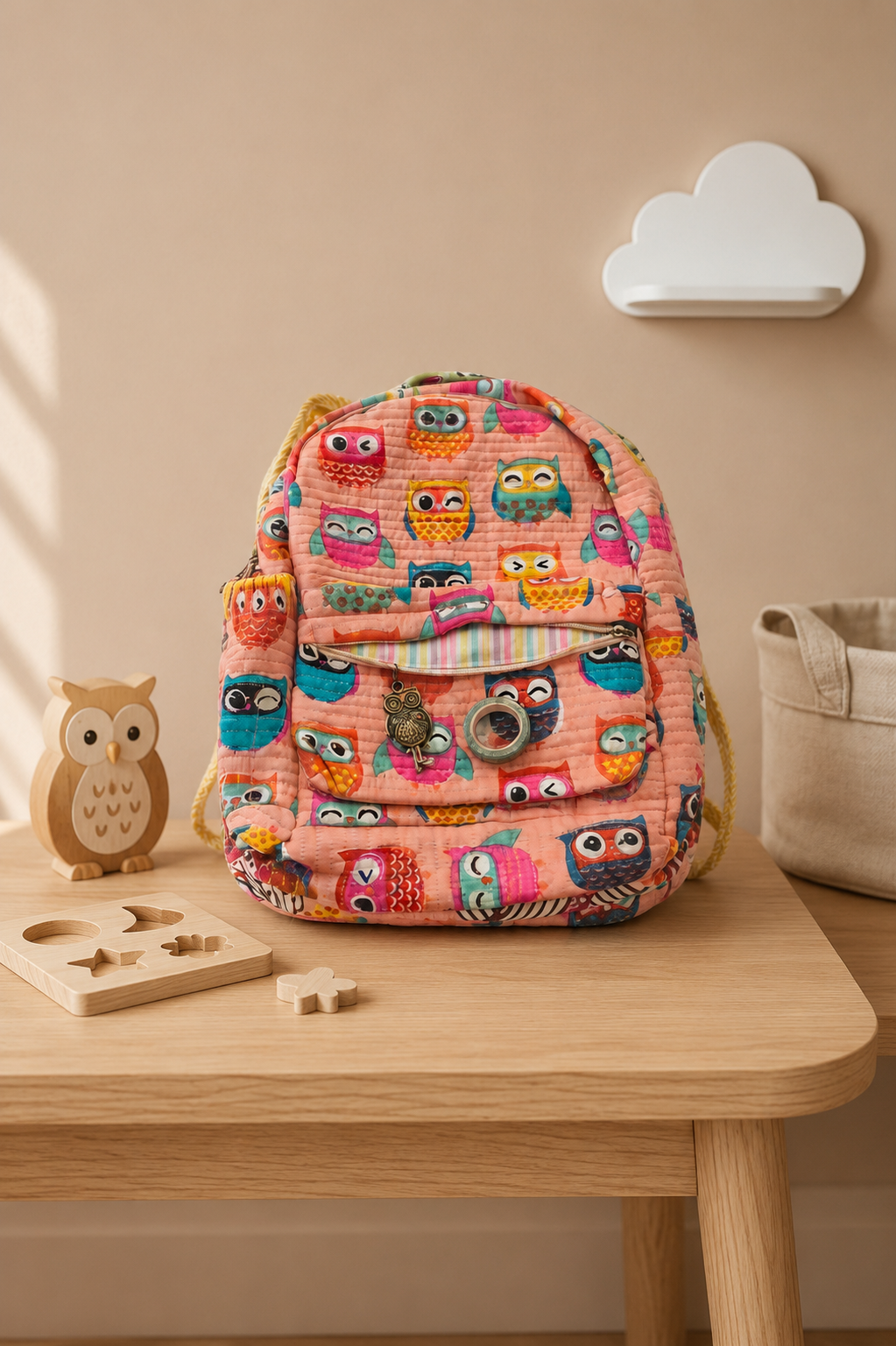 Owl Party Kid's Mini Quilted Backpack