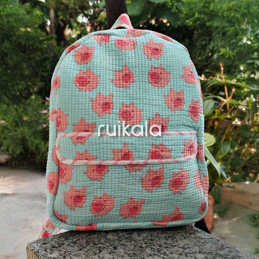 Piggie Parade Quilted Backpack