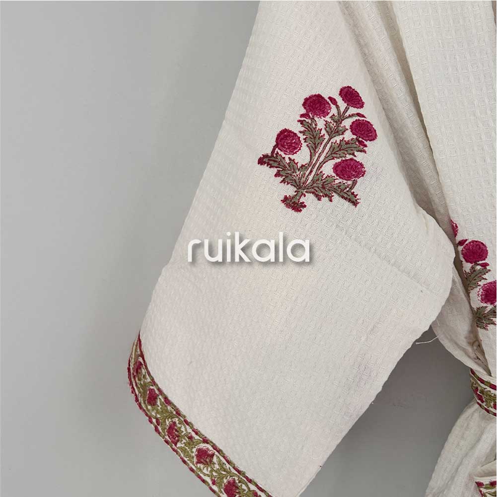 Crimson Roses Bathrobe