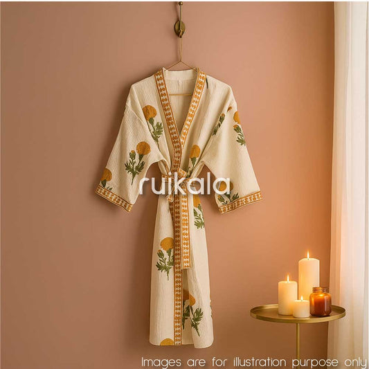 Mustard Marigold Bathrobe