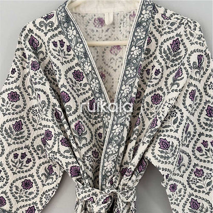 Lavender Vine Bathrobe