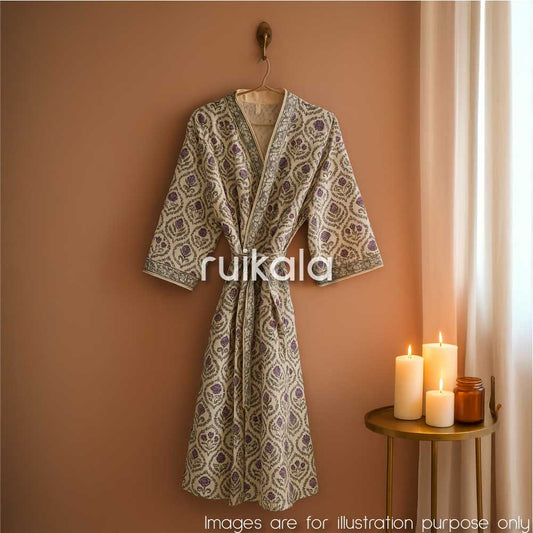 Lavender Vine Bathrobe