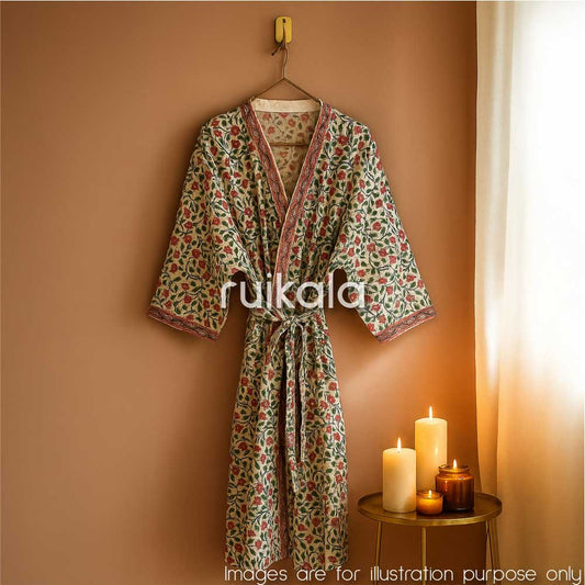 Floral Vine Bathrobe