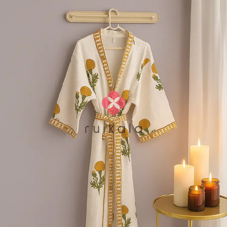 Classic Cotton Bathrobes Pattern 8 - repeated