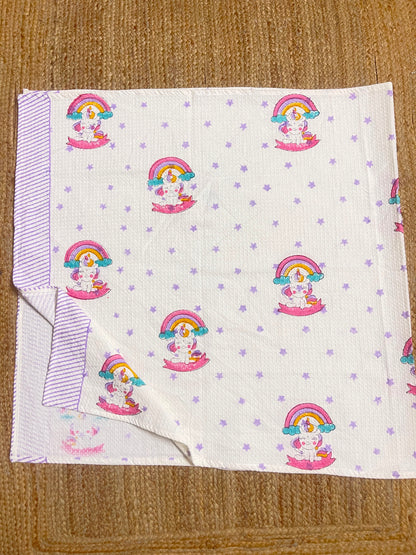 Purple Dreamy Unicorn Kid's Bath Towel