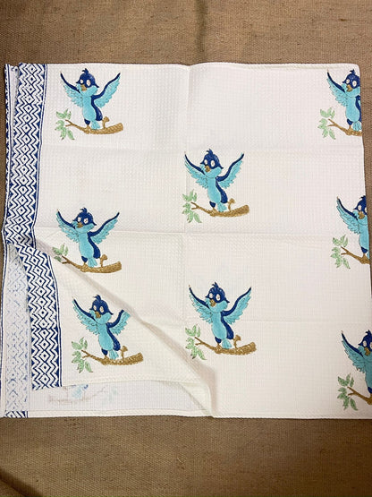 Bluebird Bliss Kid's Bath Towel