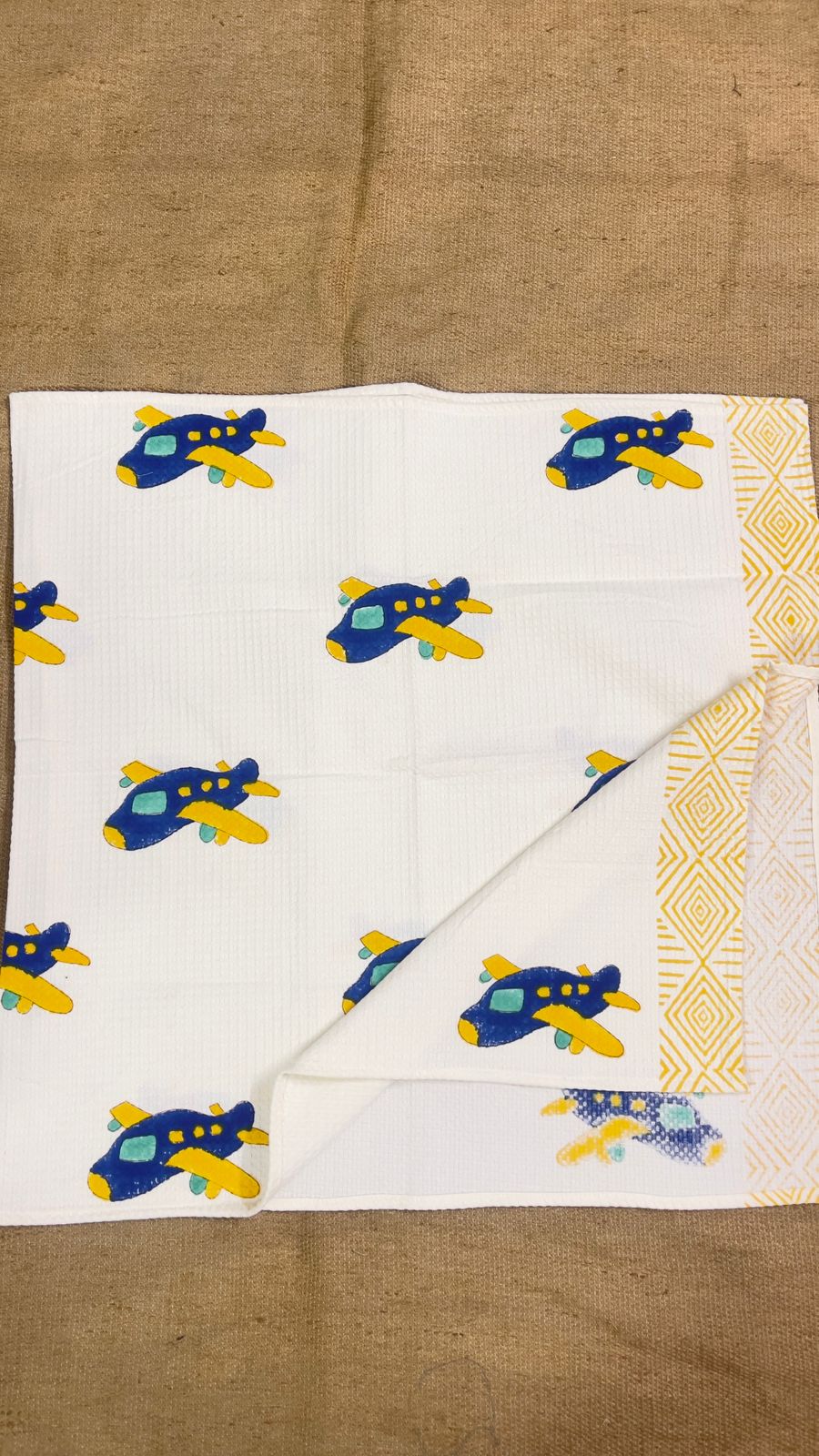 Blue Airplanes Kid's Bath Towel