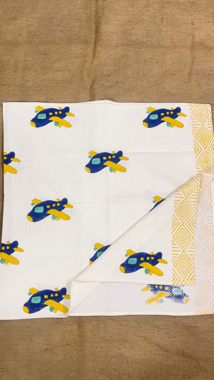 Blue Airplanes Kid's Bath Towel