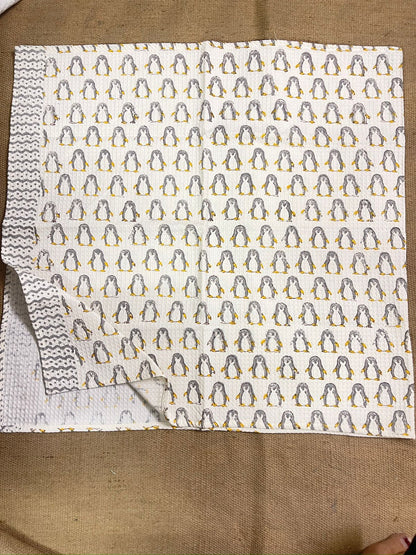 Grey Penguins Kid's Bath Towel
